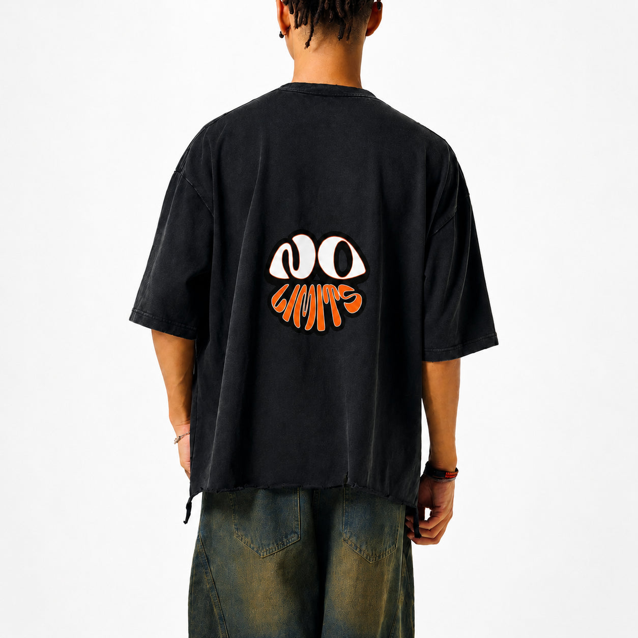 No Limits™ Special Series Ghost-Denim Signed T-Shirt - 340 GSM (10 oz)