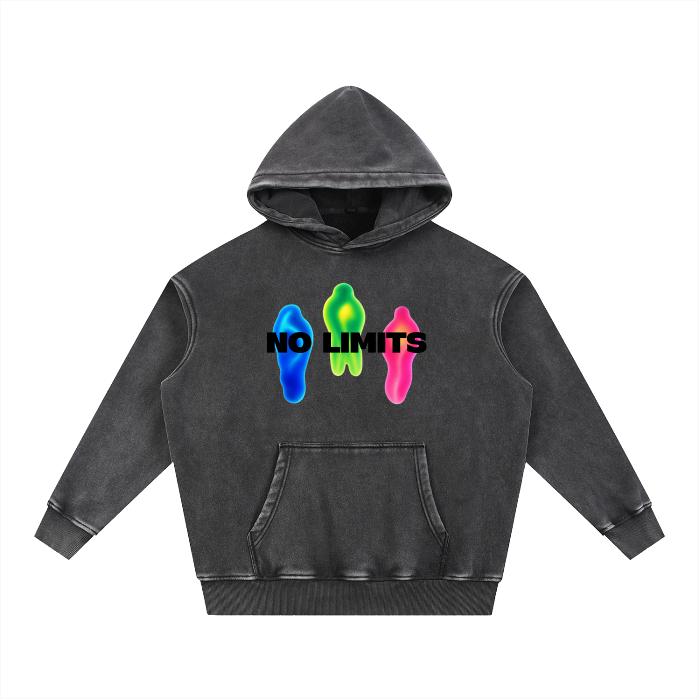 No Limits™ Special Series Ghost-Denim Hoodie - 355 GSM (10.5 oz)
