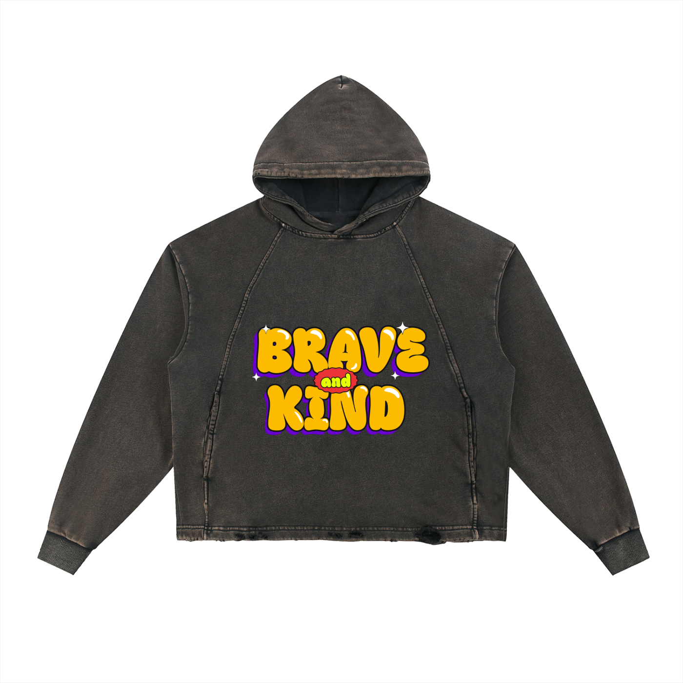 No Limits™ Special Series Brave & Kind Denim Hoodie  - 340 GSM = 10 oz