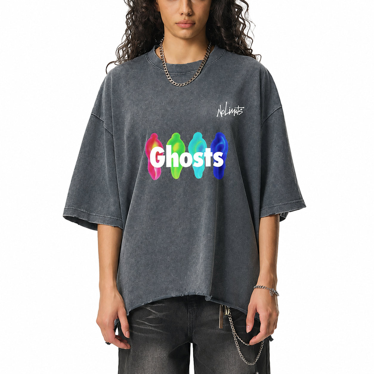 No Limits™ Special Series Ghost-Denim Signed T-Shirt - 340 GSM (10 oz)