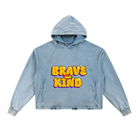 No Limits™ Special Series Brave & Kind Denim Hoodie • 340 GSM (10 oz)