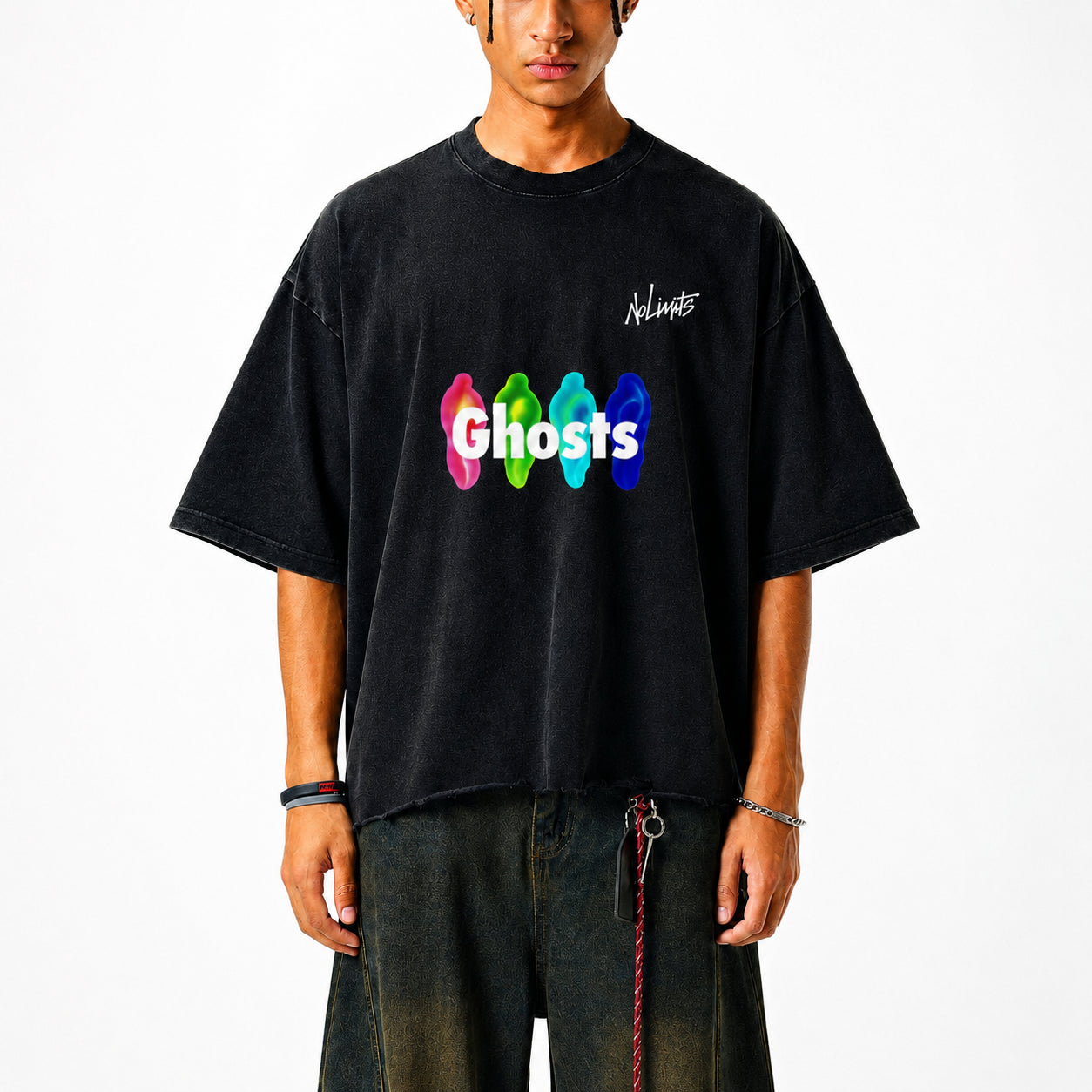 No Limits™ Special Series Ghost-Denim Signed T-Shirt - 340 GSM (10 oz)