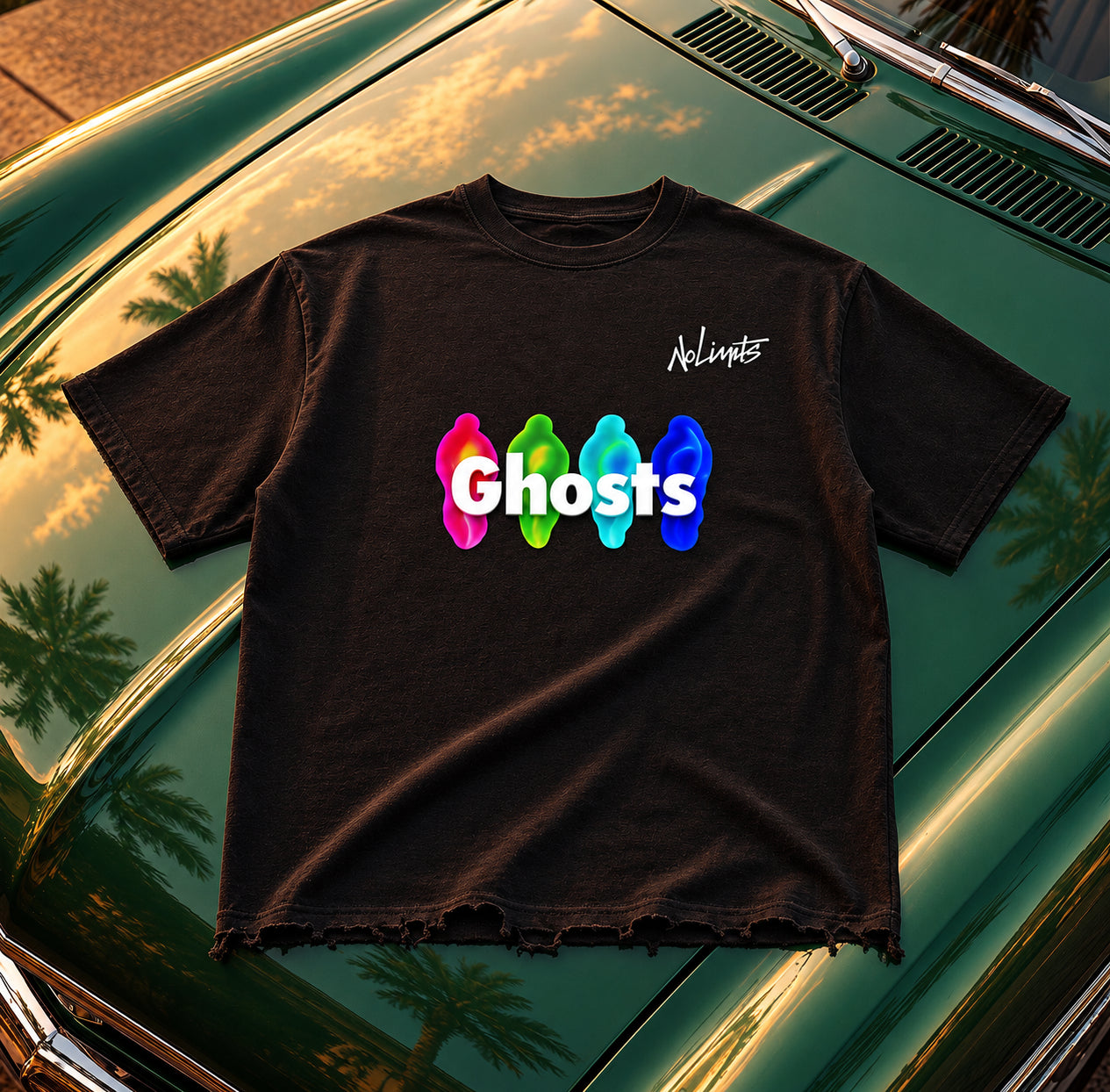 No Limits™ Special Series Ghost-Denim Signed T-Shirt - 340 GSM (10 oz)