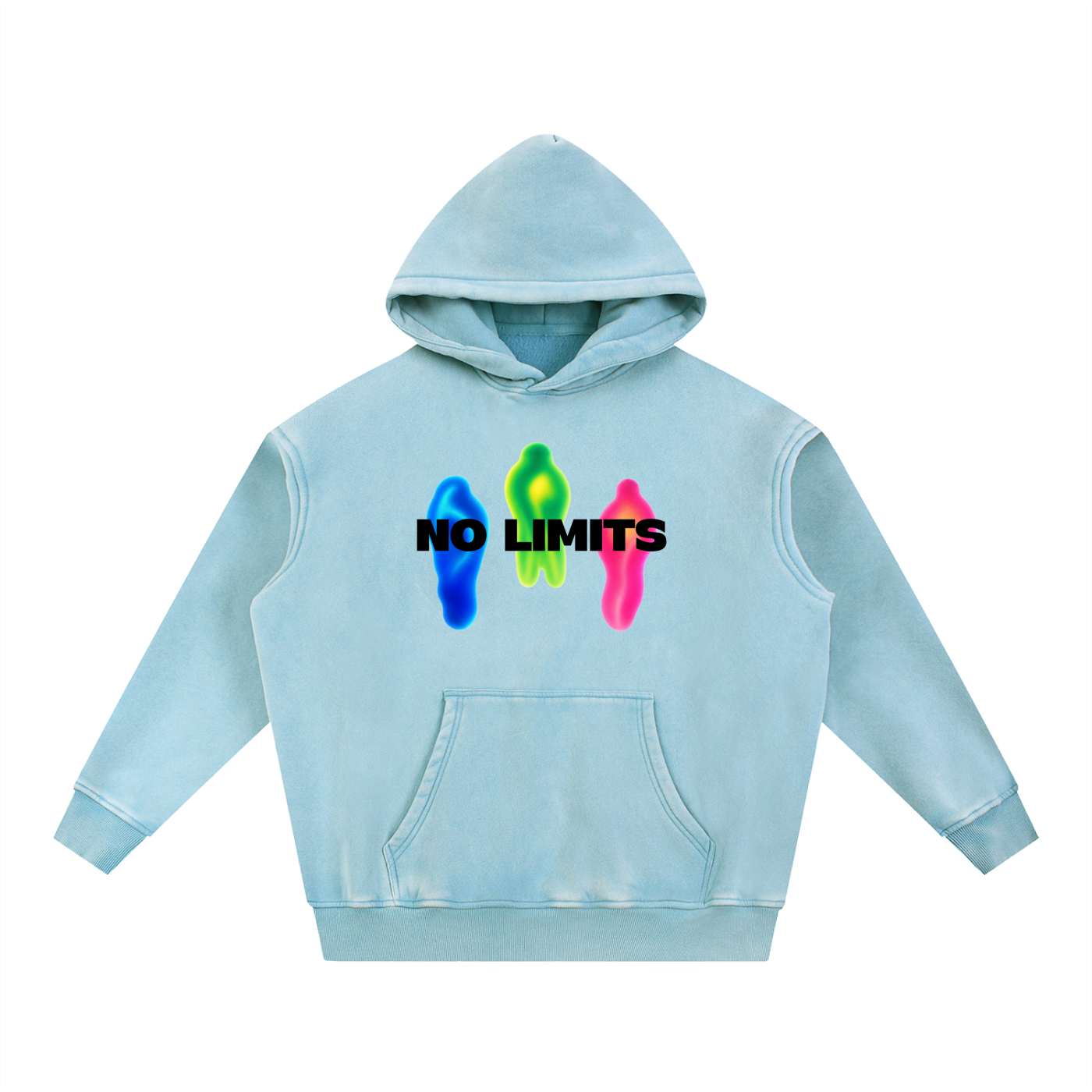 No Limits™ Special Series Ghost-Denim Hoodie - 355 GSM (10.5 oz)