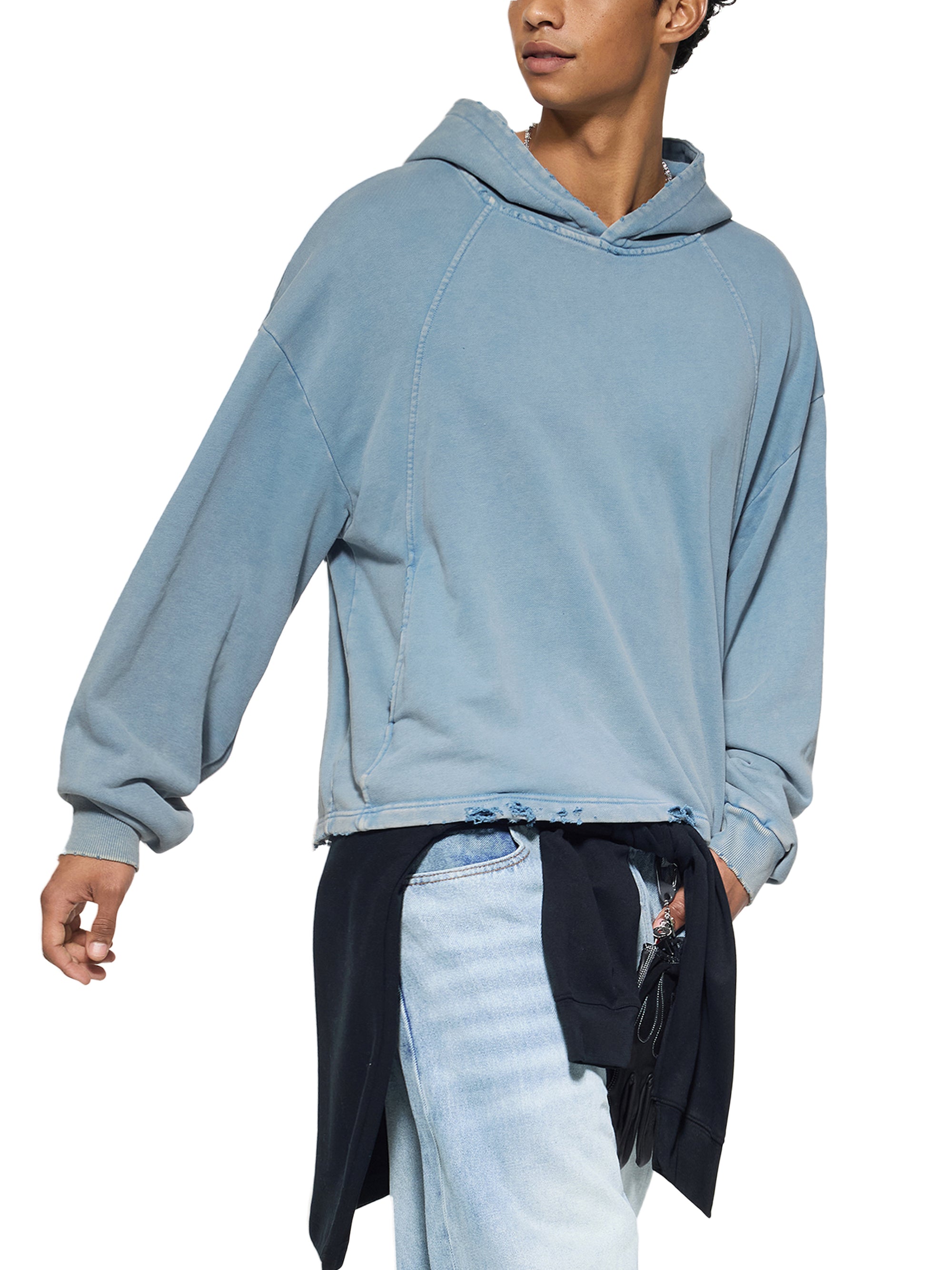 No Limits™ Special Series Brave & Kind Denim Hoodie  - 340 GSM = 10 oz
