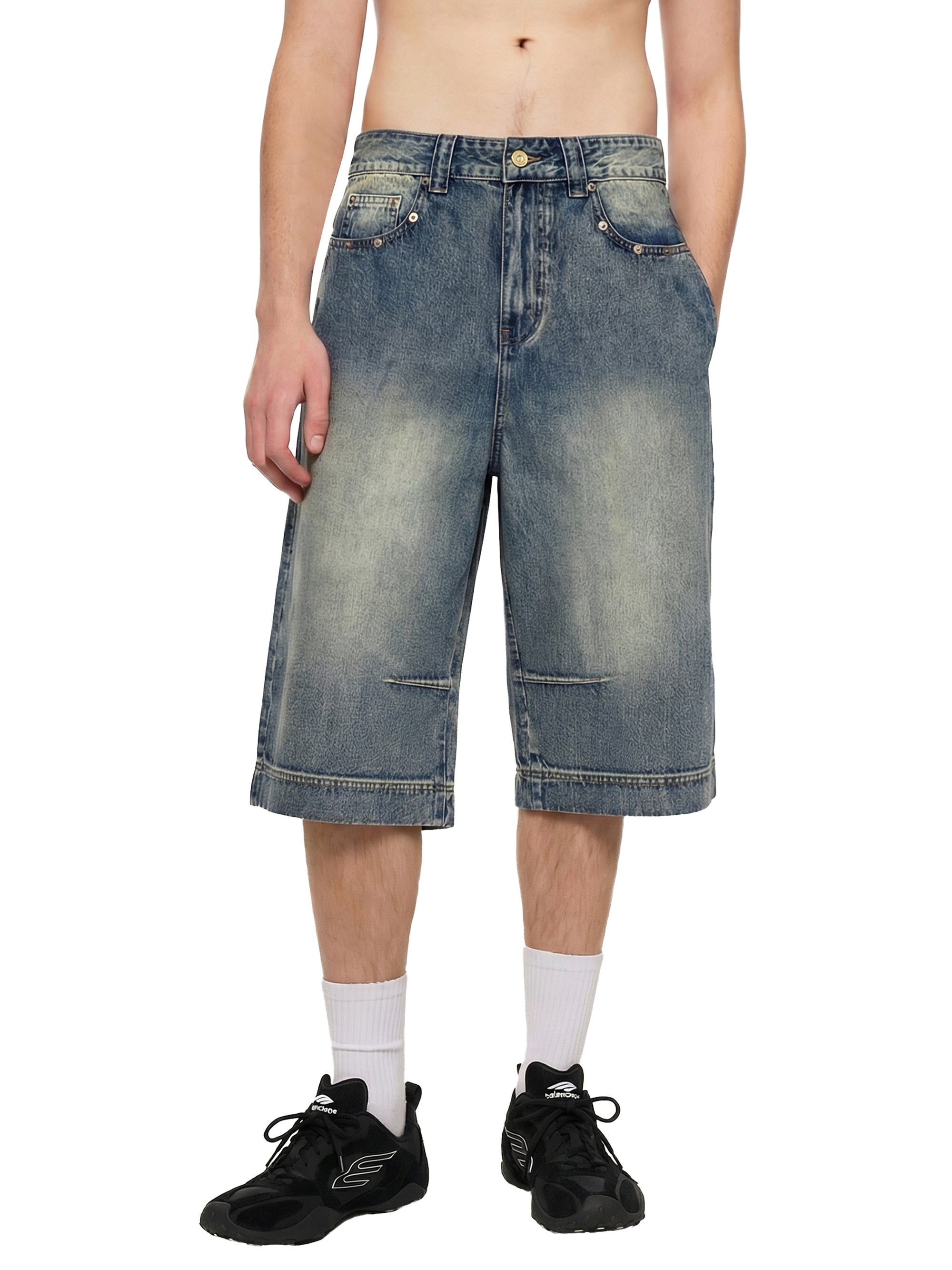 No Limits™ Special Series Vinatage-Wash Denim Shorts - 385 GSM  (11.4 oz)